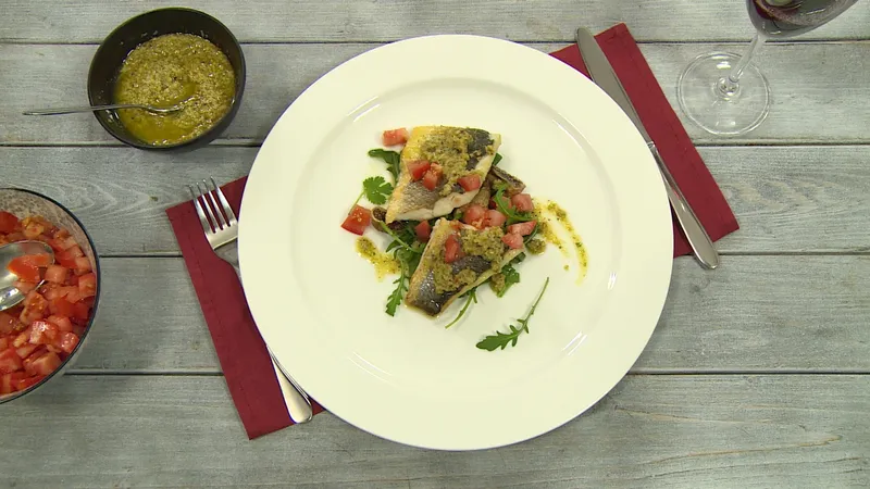 Blagdanski brancin s pestom