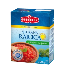 Sjeckana rajčica s bosiljkom i origanom