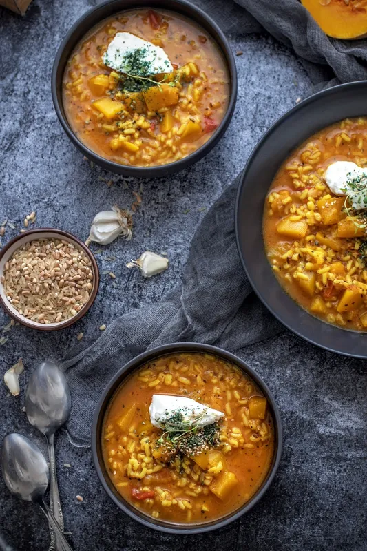 Varivo od muškatne buče i tri žitarice