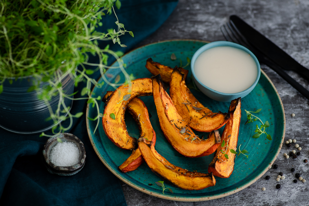 Pečena bundeva s finim vege umakom
