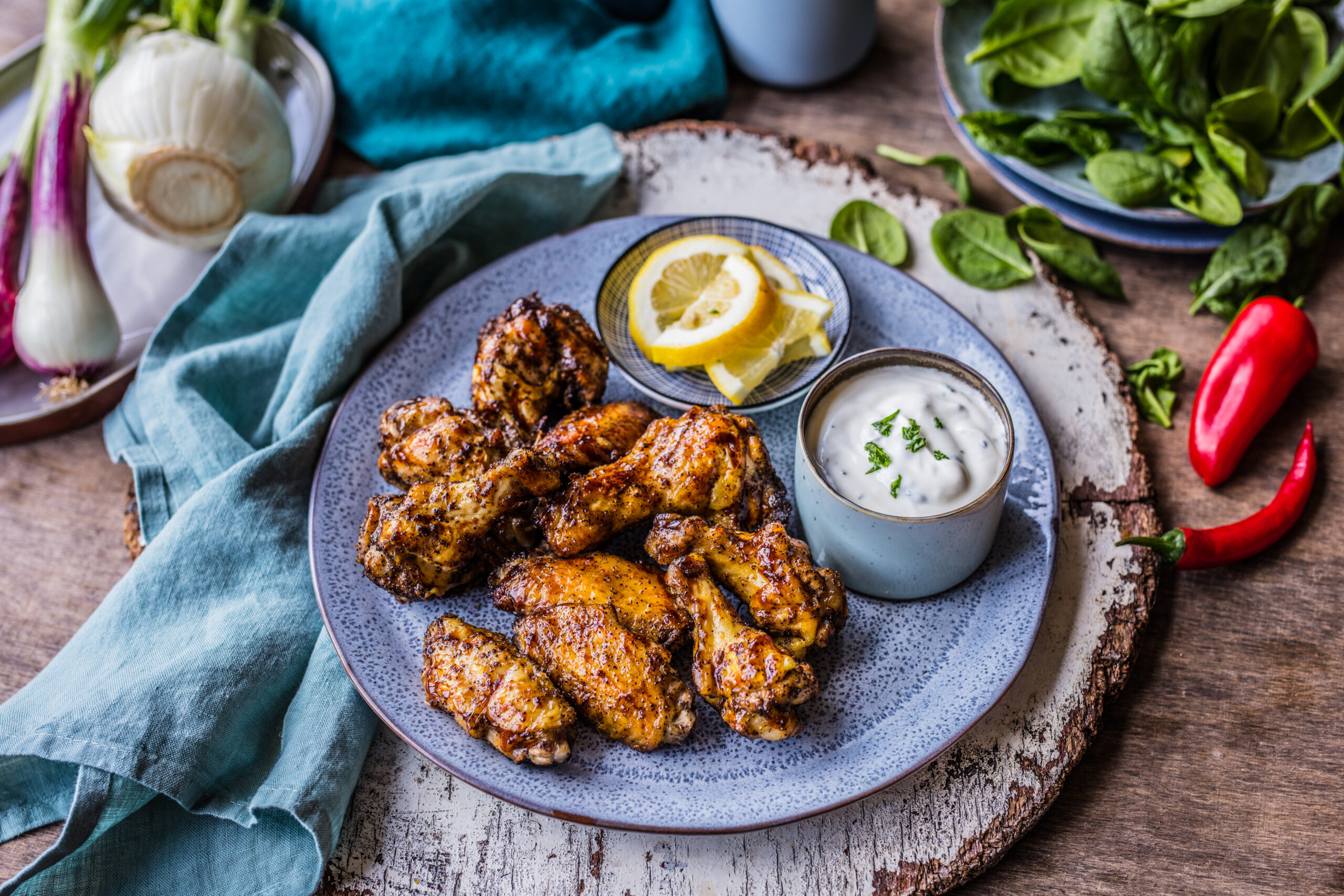 Lemon pepper krilca s umakom od vrhnja