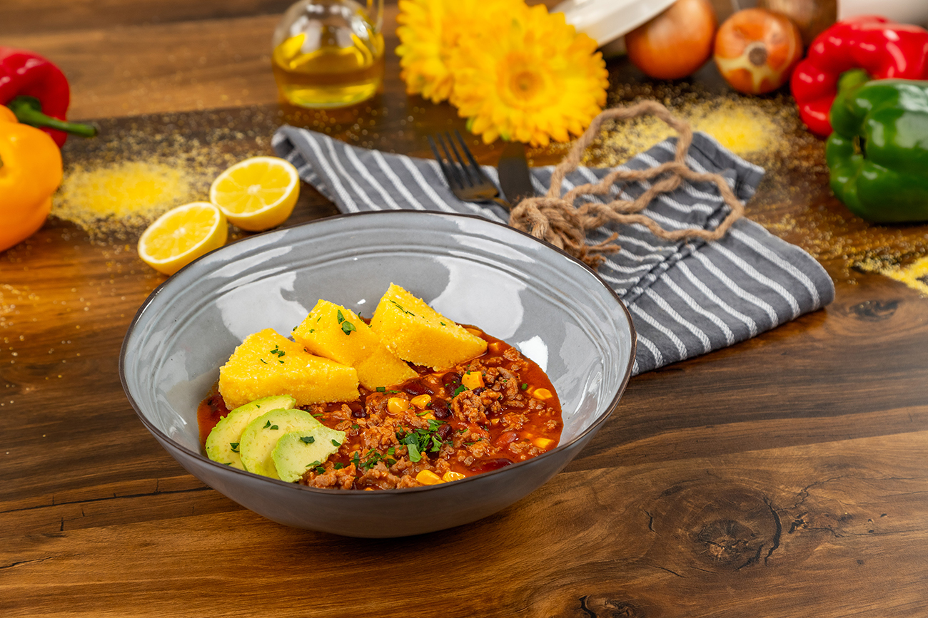 Chilli con carne s palentom