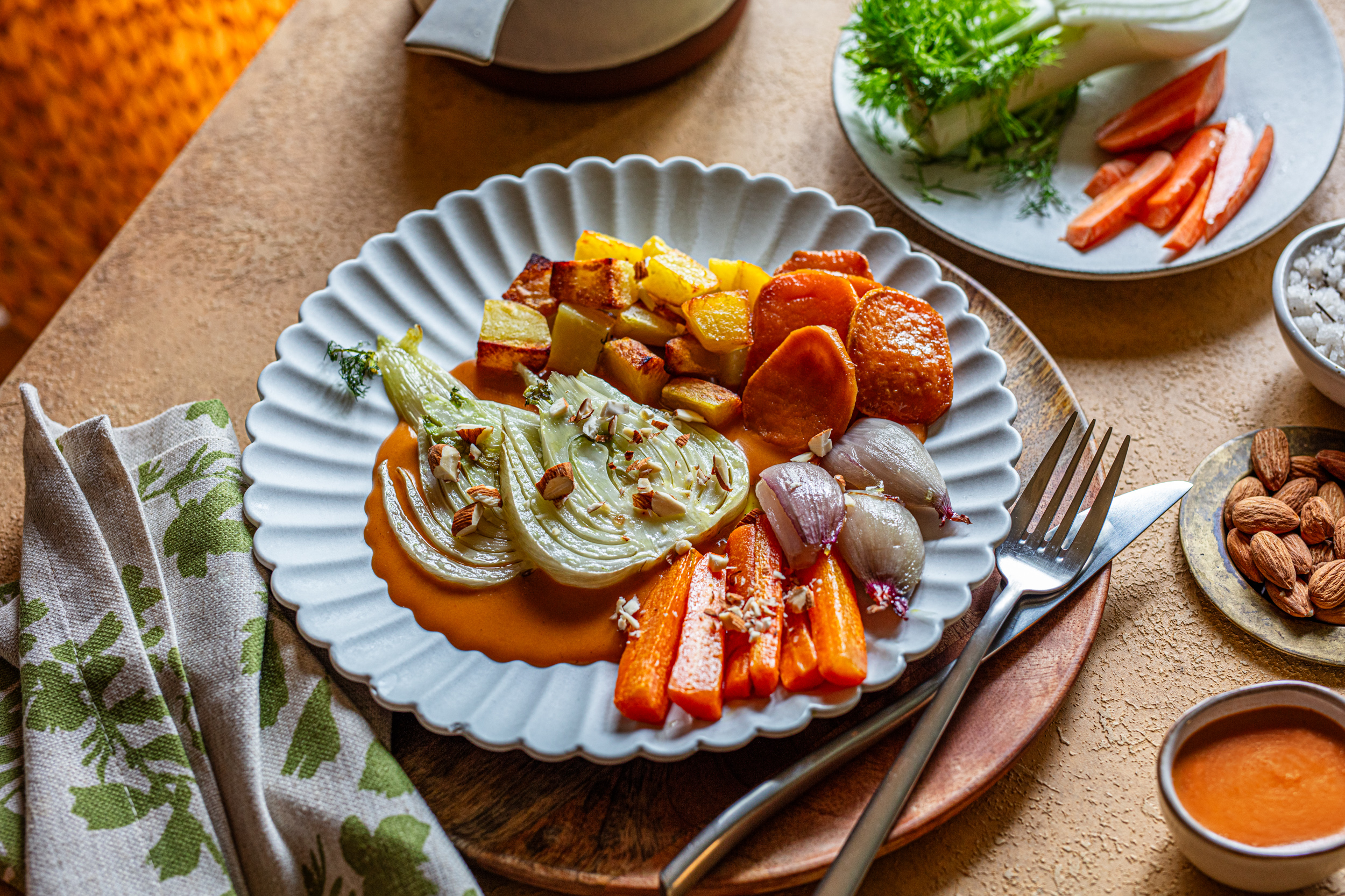 Pečeno povrće s krem umakom