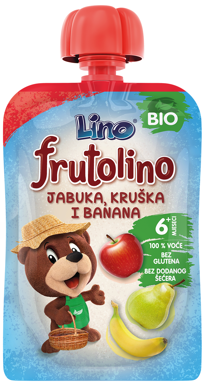 Frutolino jabuka, kruška i banana
