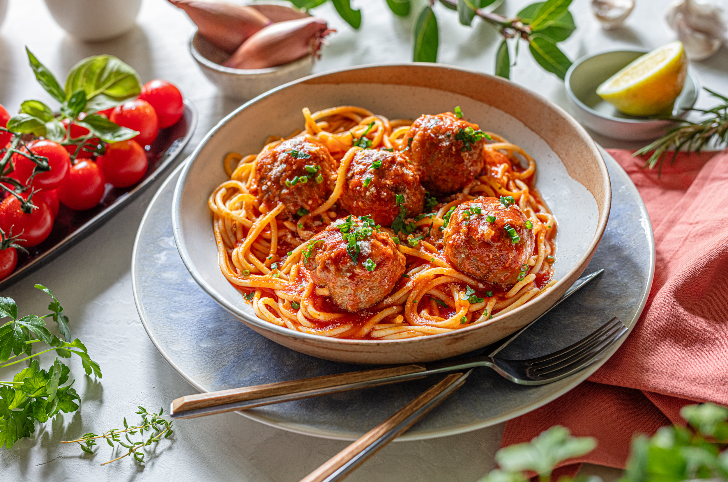 Brze okruglice na špagetima