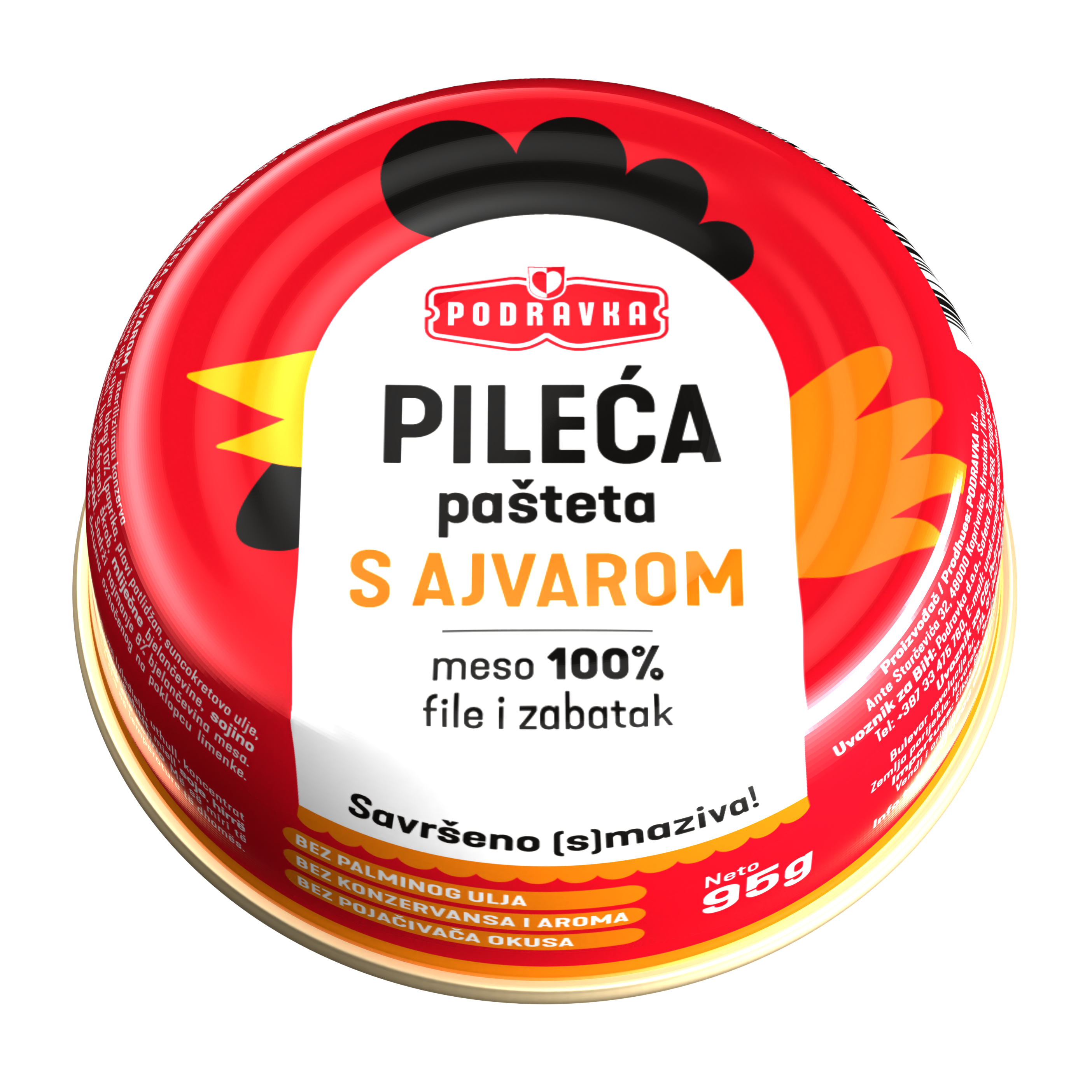 Pileća pašteta s ajvarom