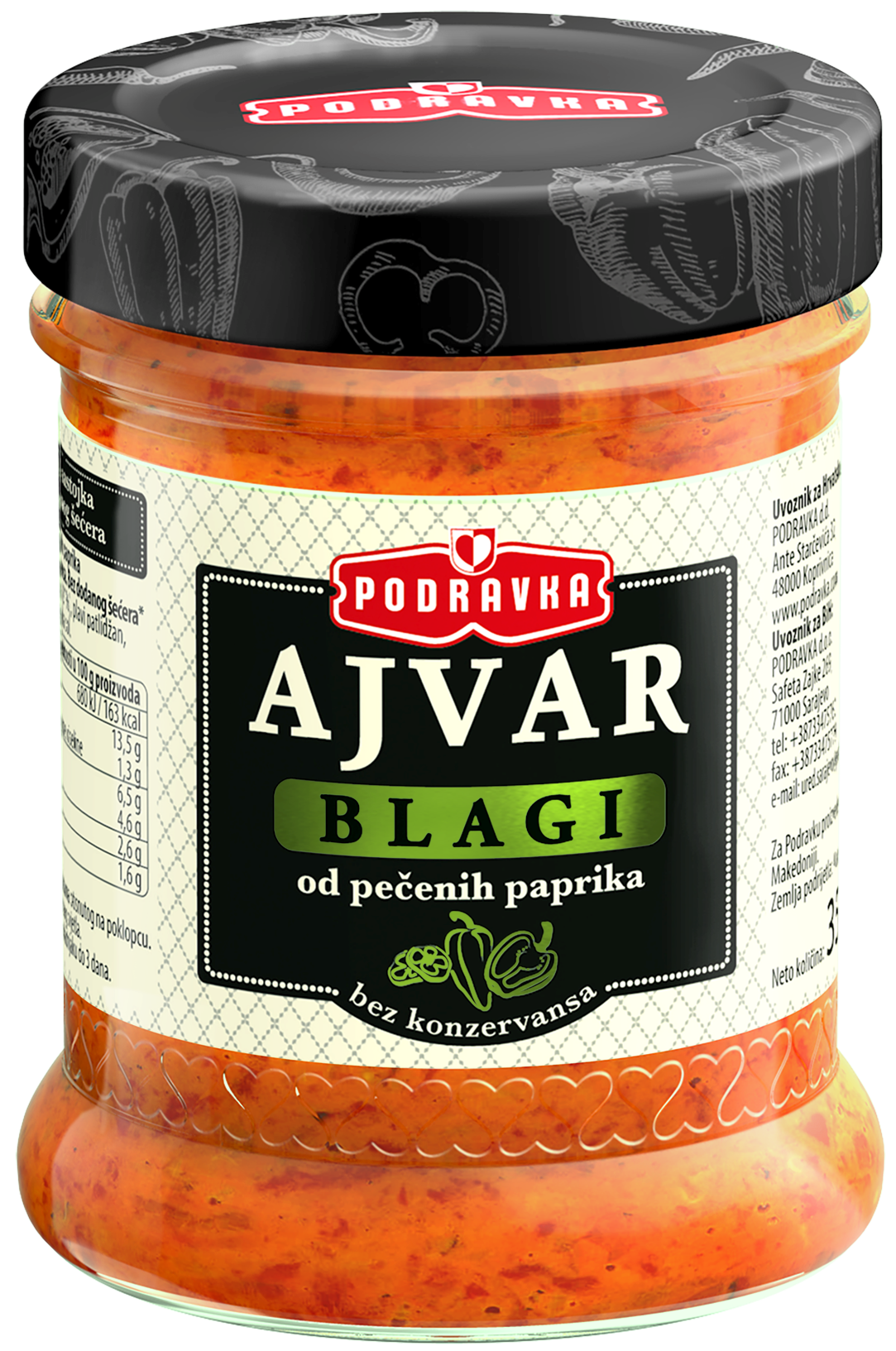 Ajvar od pečenih paprika – blagi