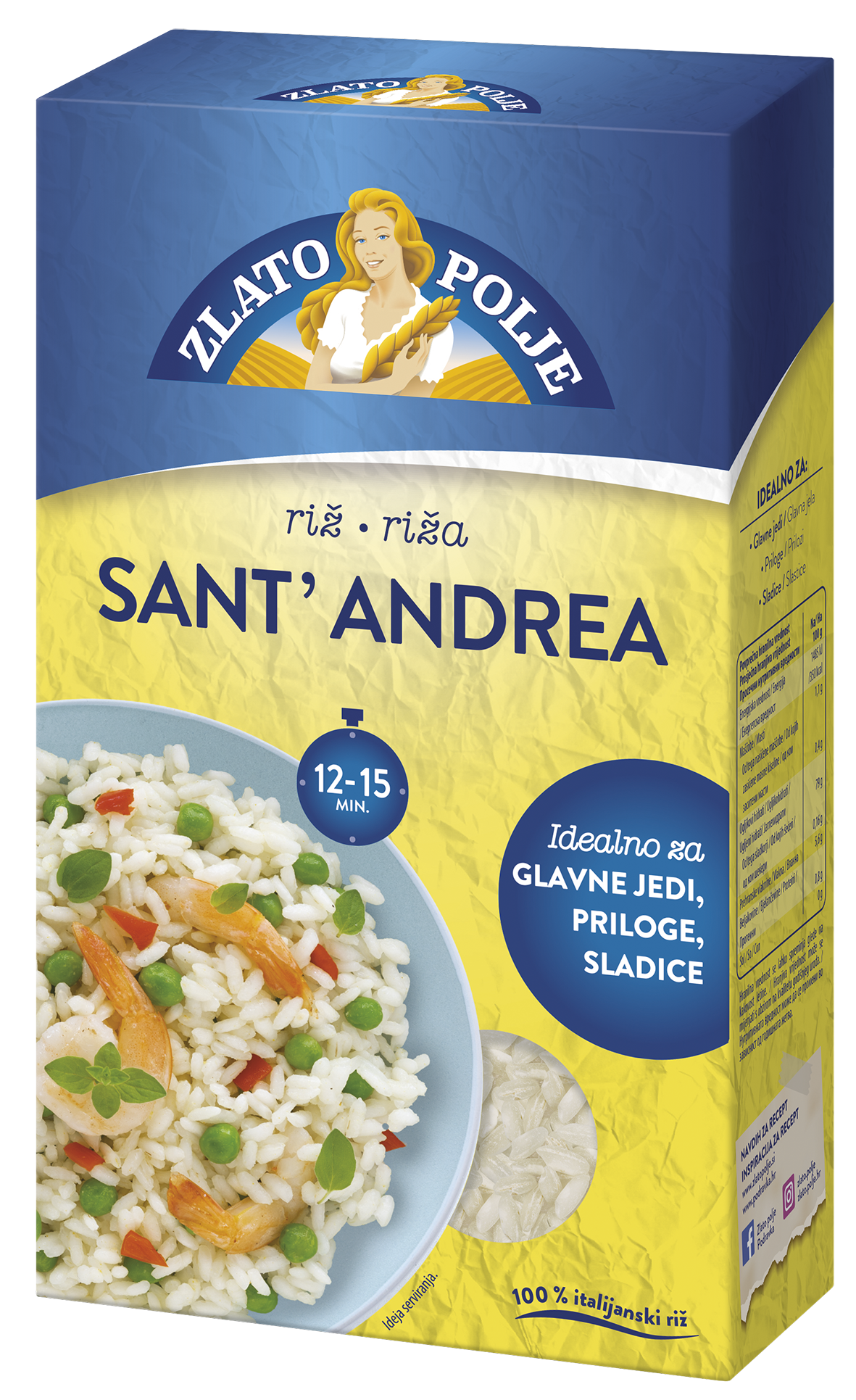 Riža Sant Andrea vakuum