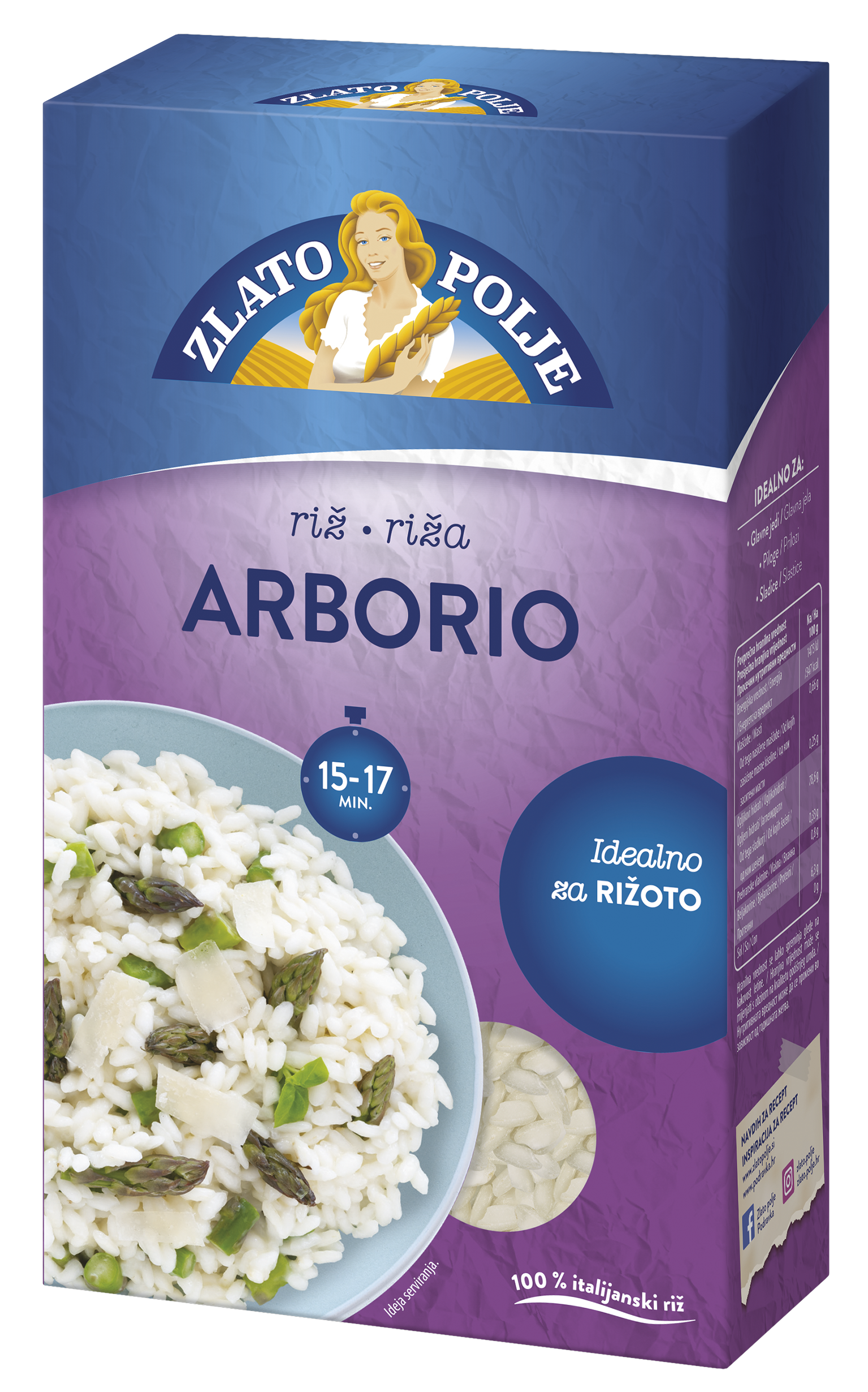 Riža arborio vakuum