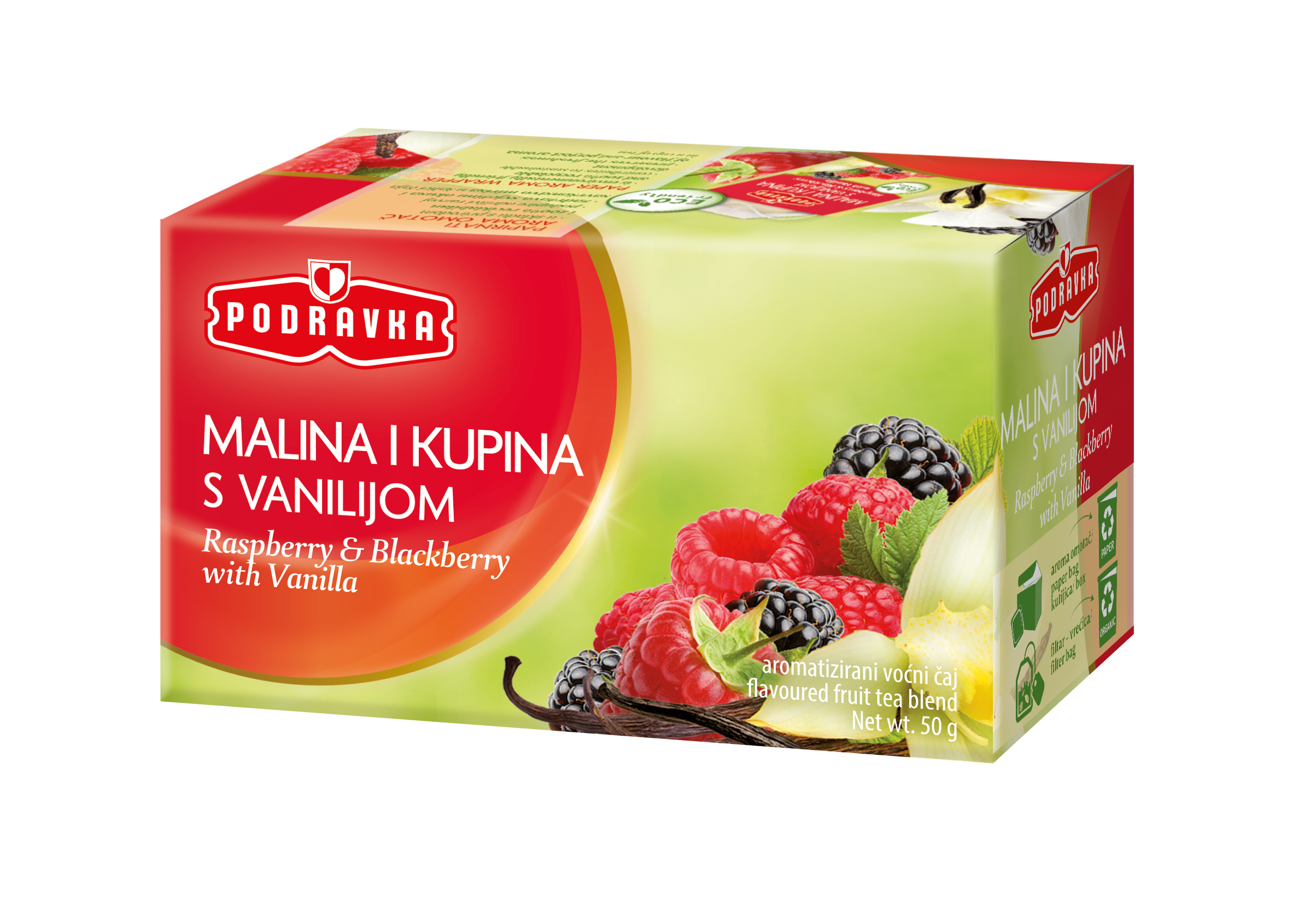 Malina i kupina s vanilijom