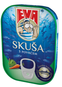 Skuša s povrćem u umaku