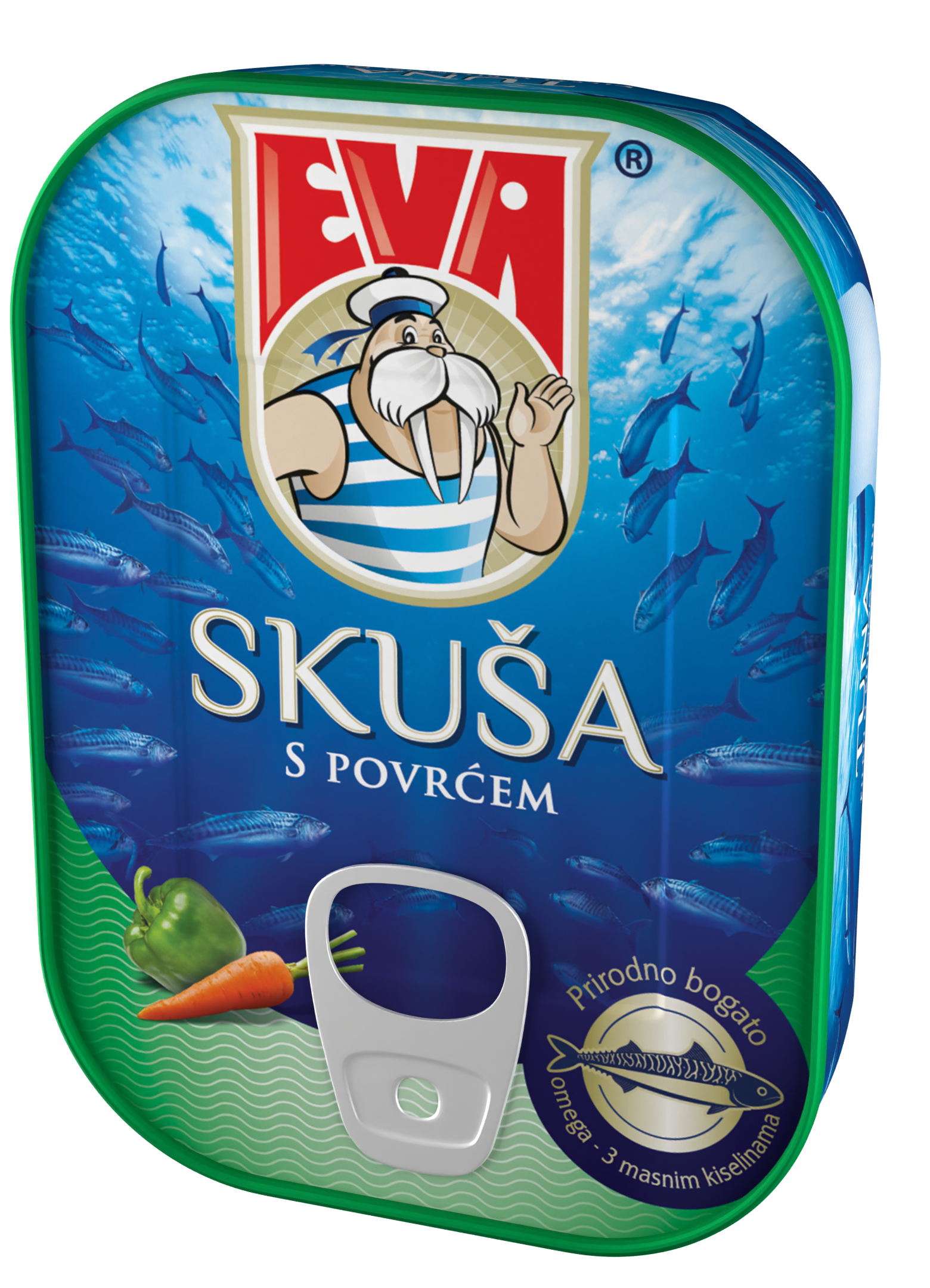 Skuša s povrćem u umaku