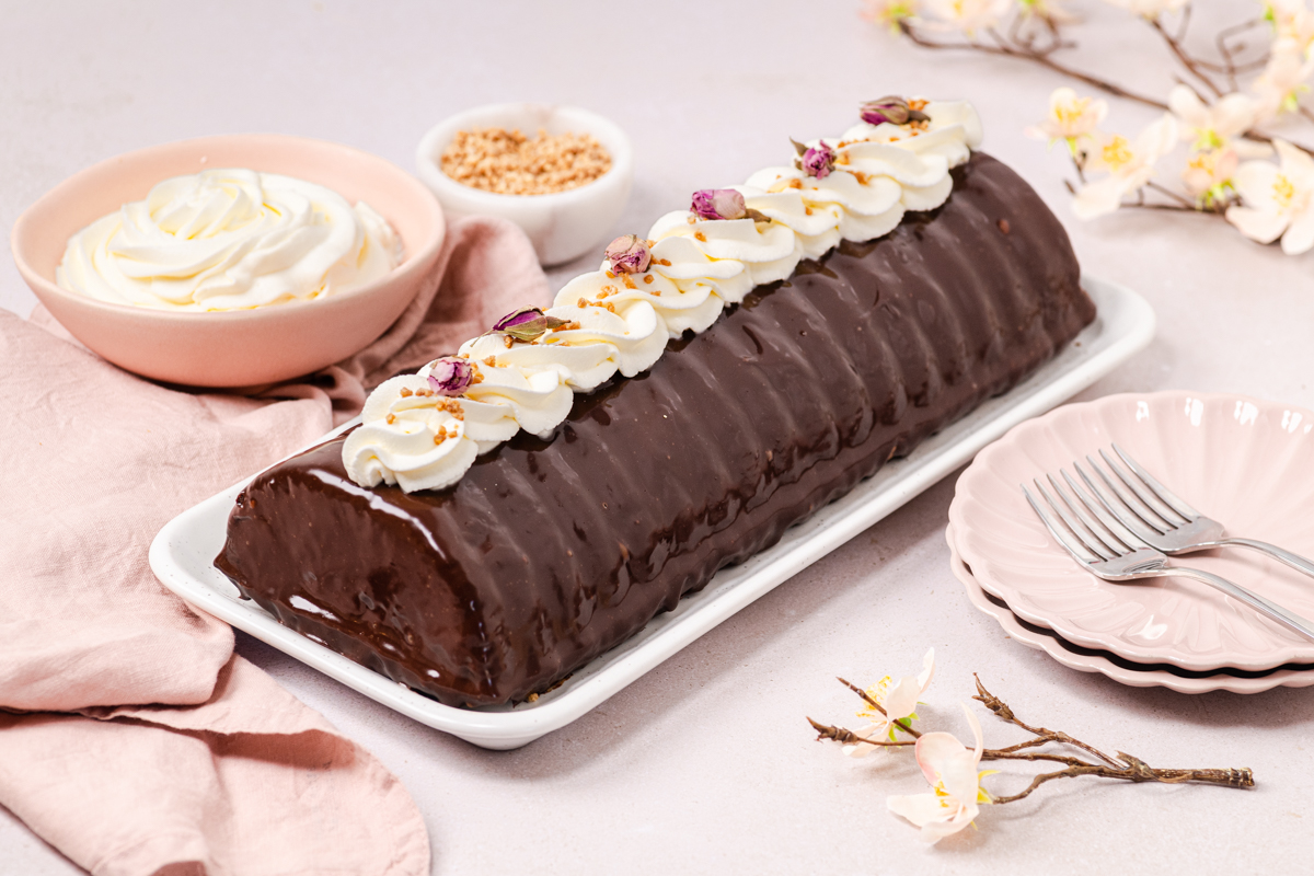 Srneći hrbat s orasima i čokoladom