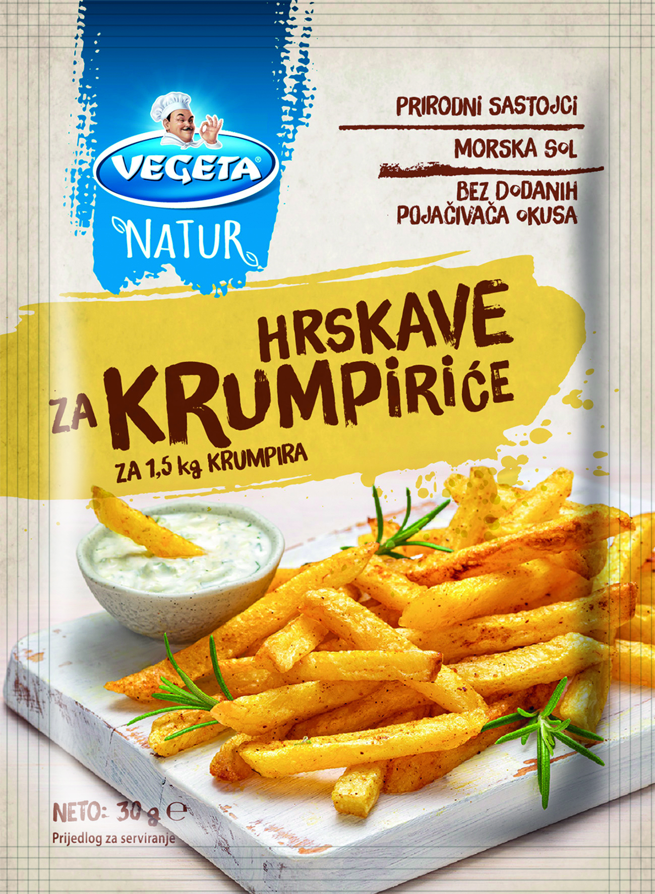 Vegeta Natur za hrskave krumpiriće
