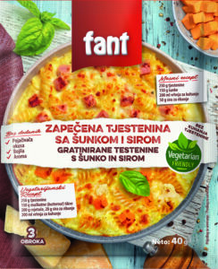 Fant zapečena tjestenina sa šunkom i sirom