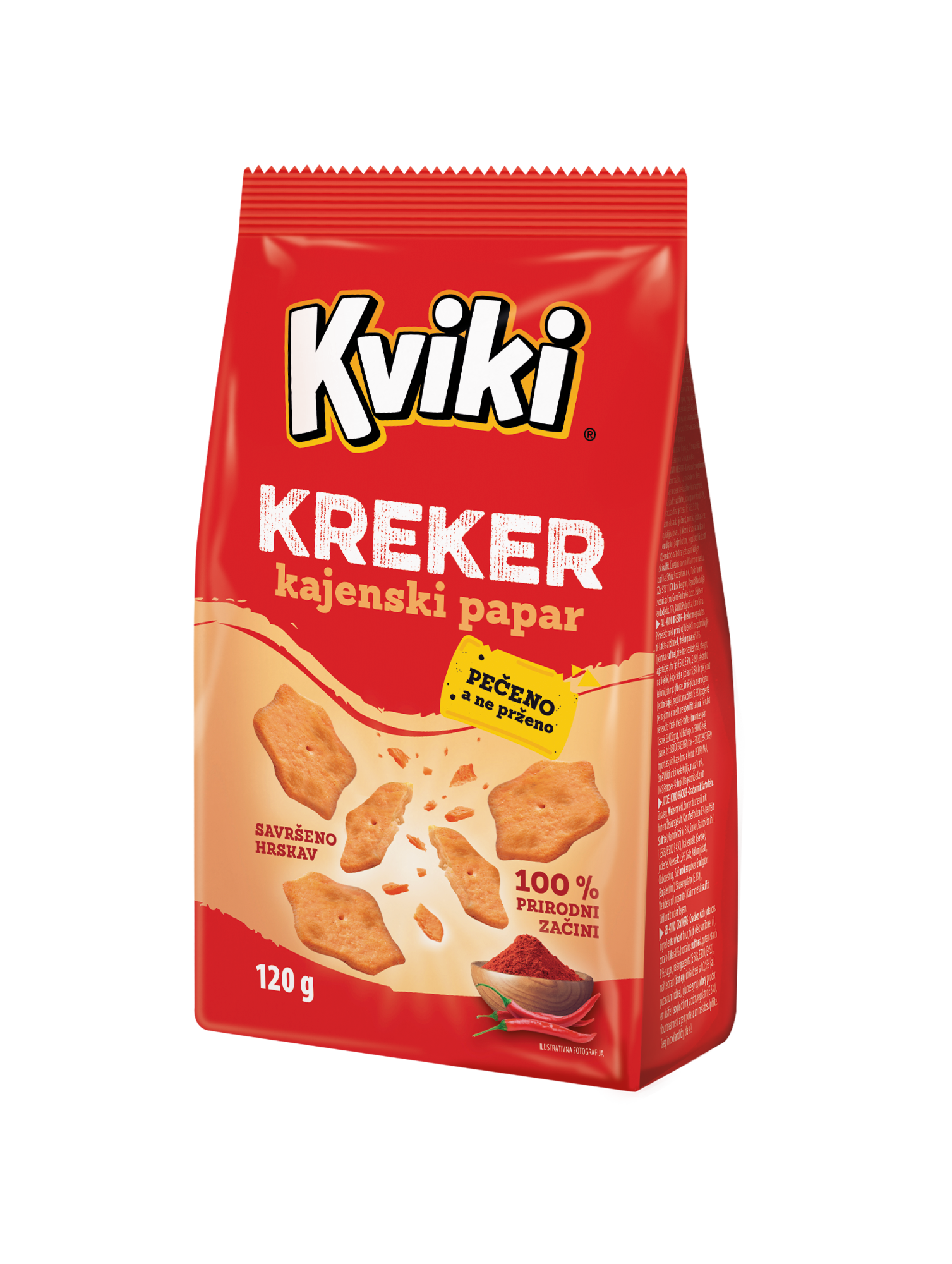 Kviki krekeri kajenski papar