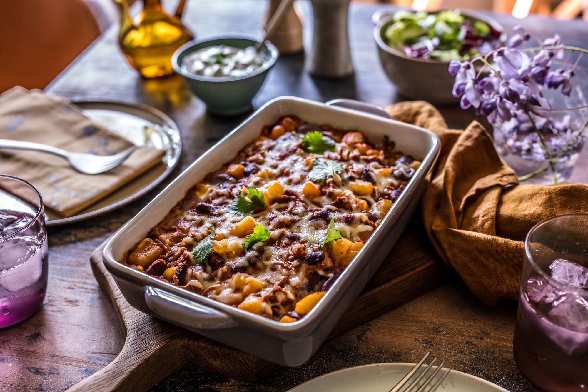 Chili con carne s krumpirom iz pećnice