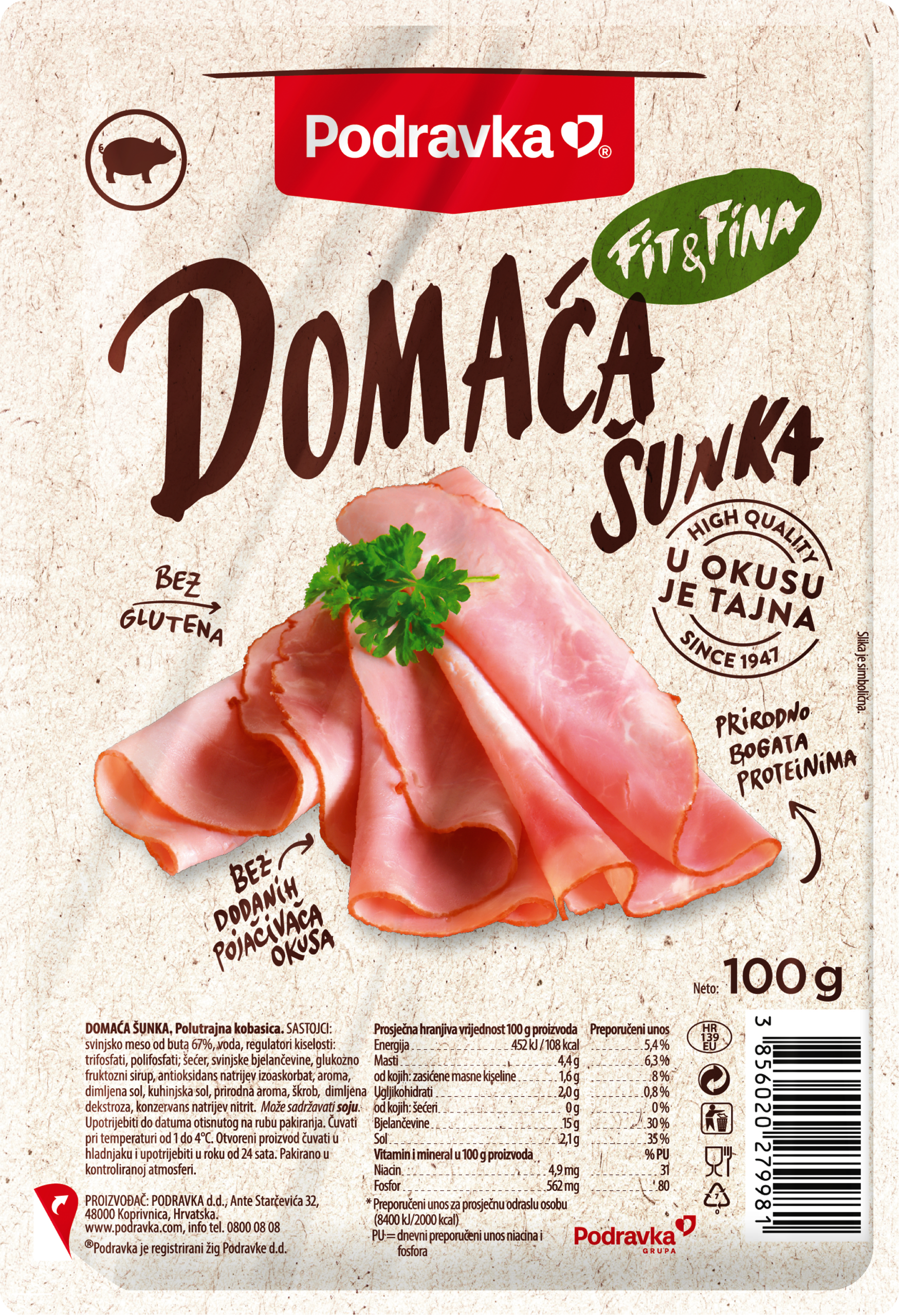 Domaća Fit&Fina šunka