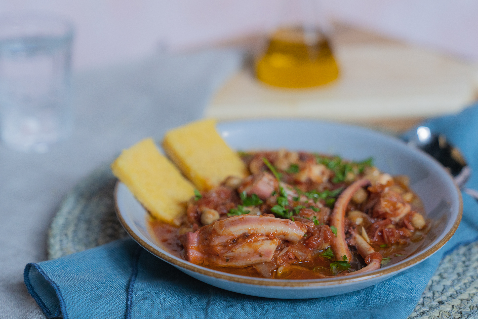 Brudet od hobotnice sa slanutkom