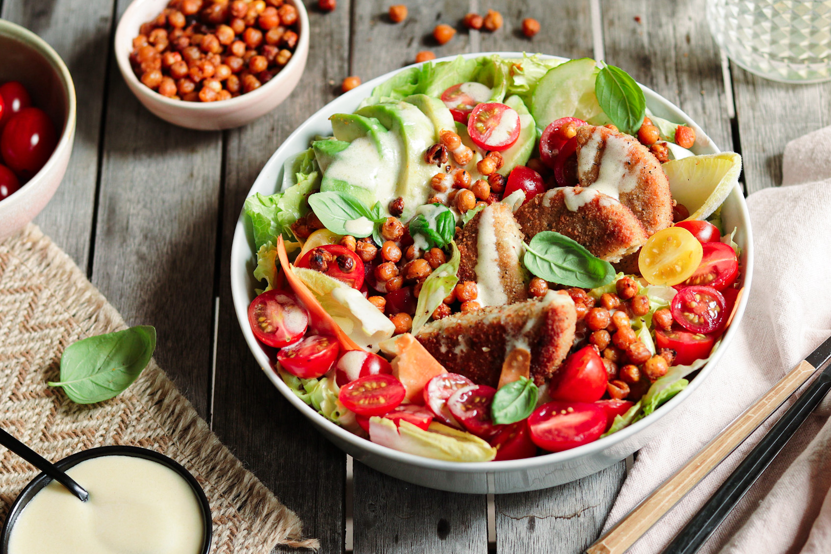 Cezar salata sa sojinim popečcima