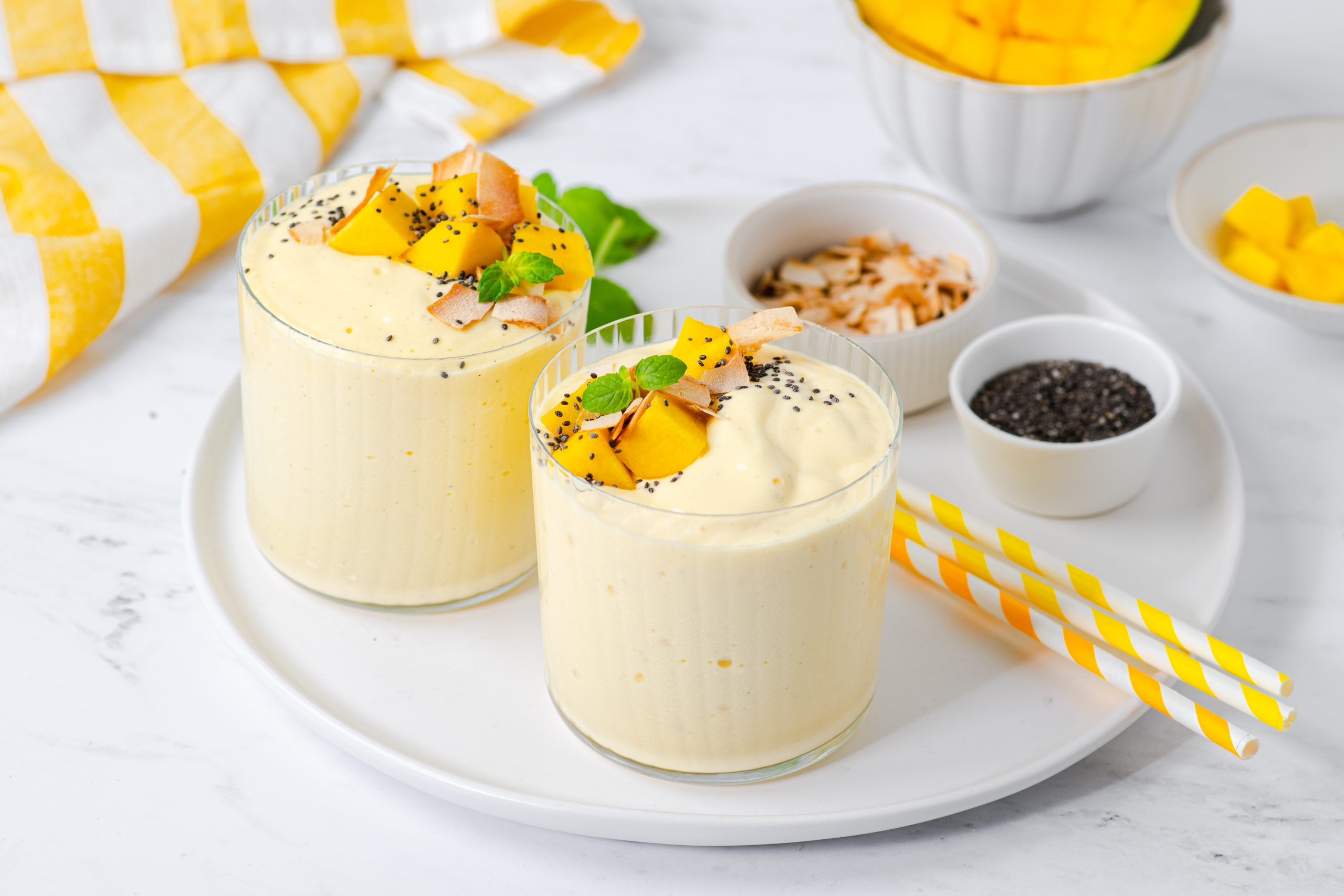 Hi protein mango vanilla shake