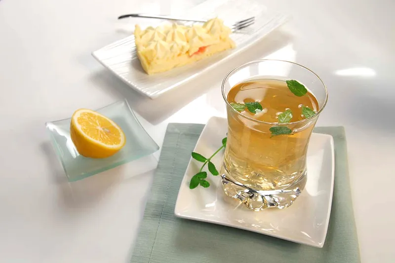 Koktel s čajem limun i limeta