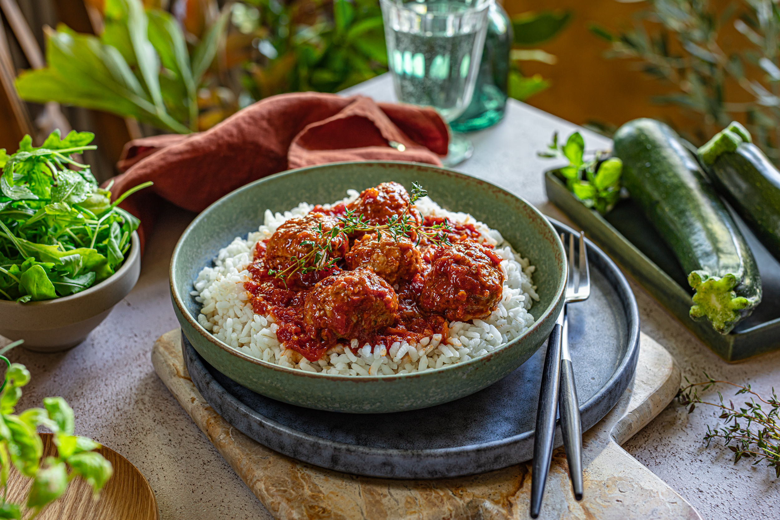 Mesne okruglice s tikvicama