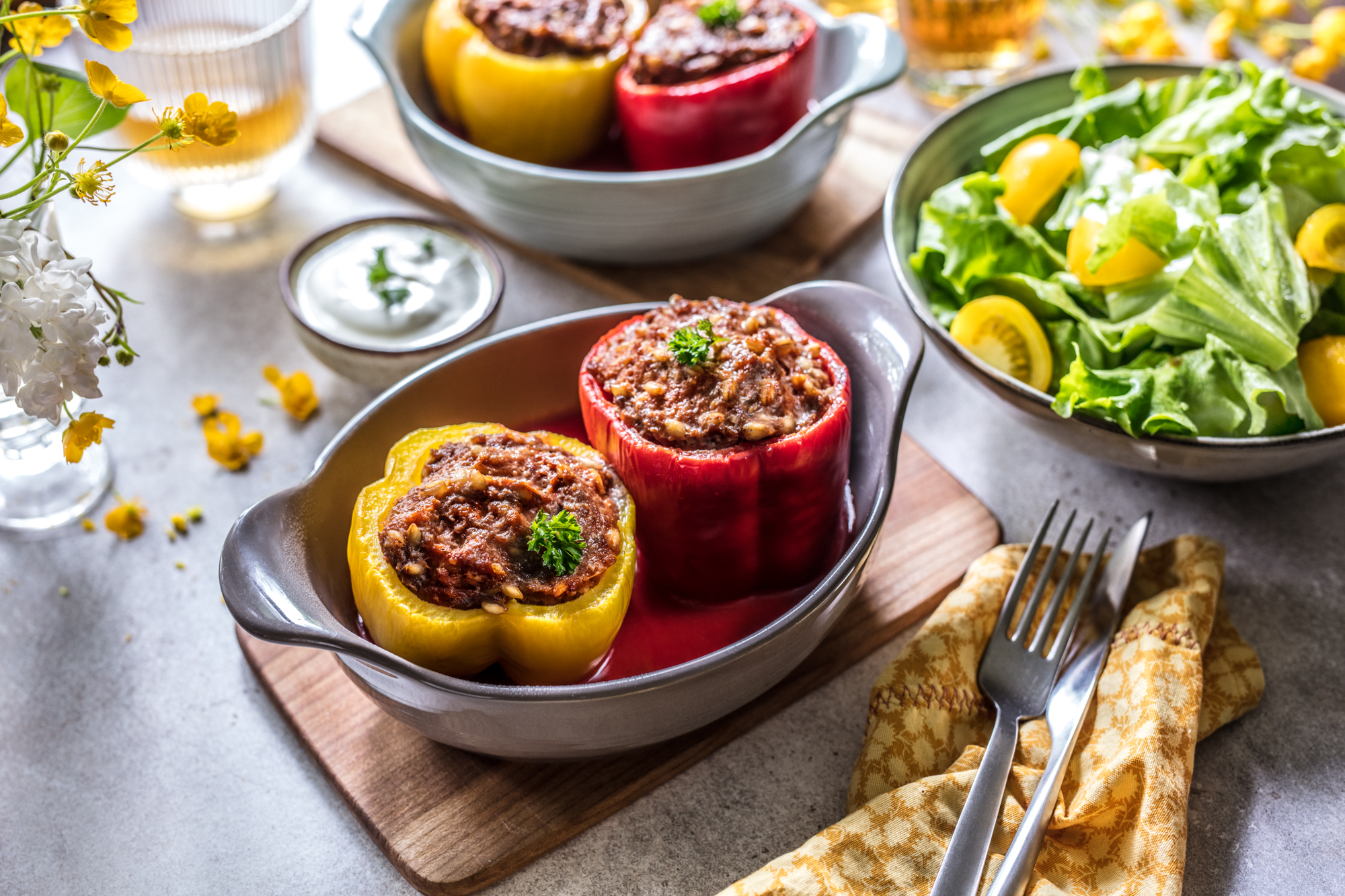 Mesne punjene paprike iz pećnice