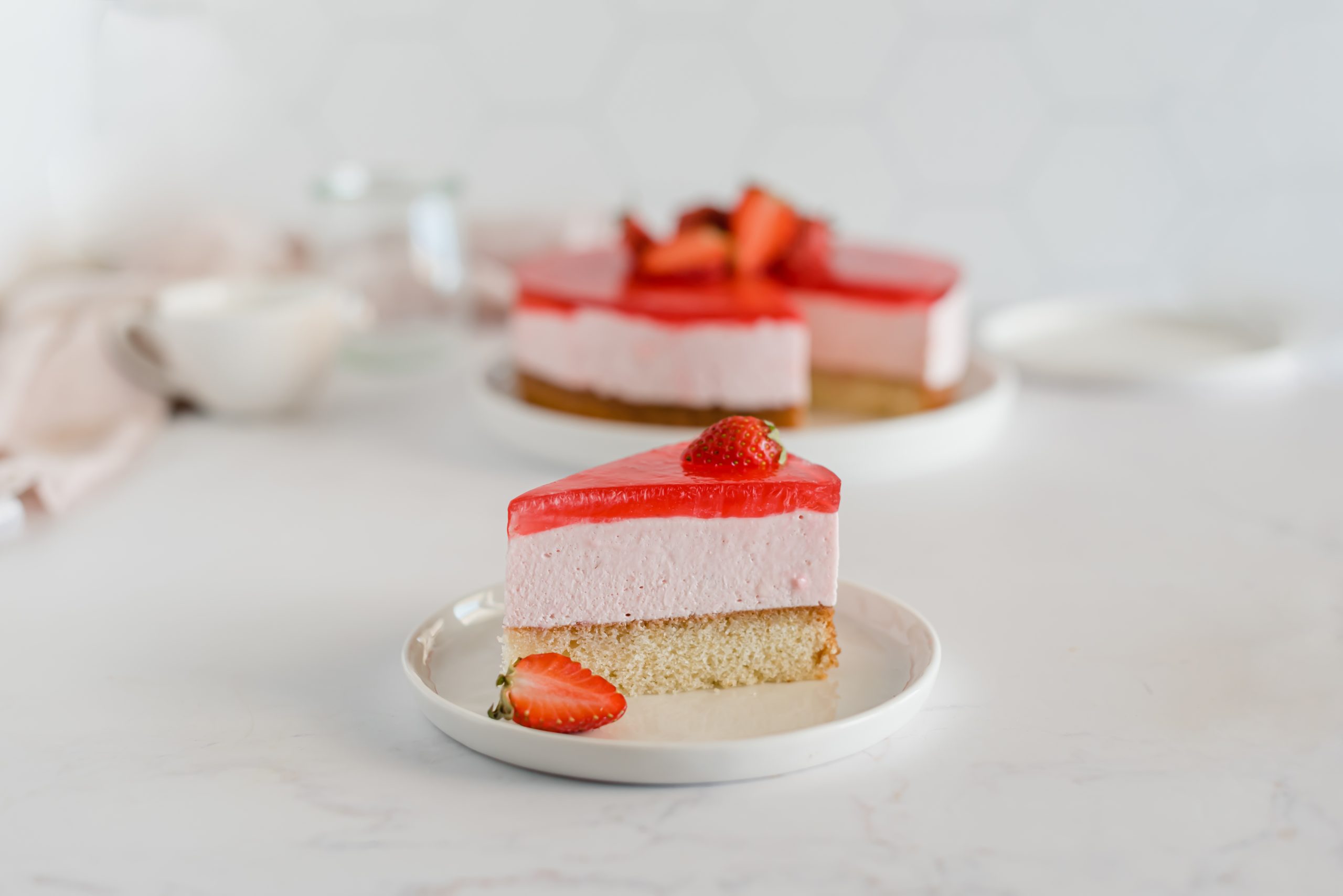 Mousse torta od jagoda s preljevom