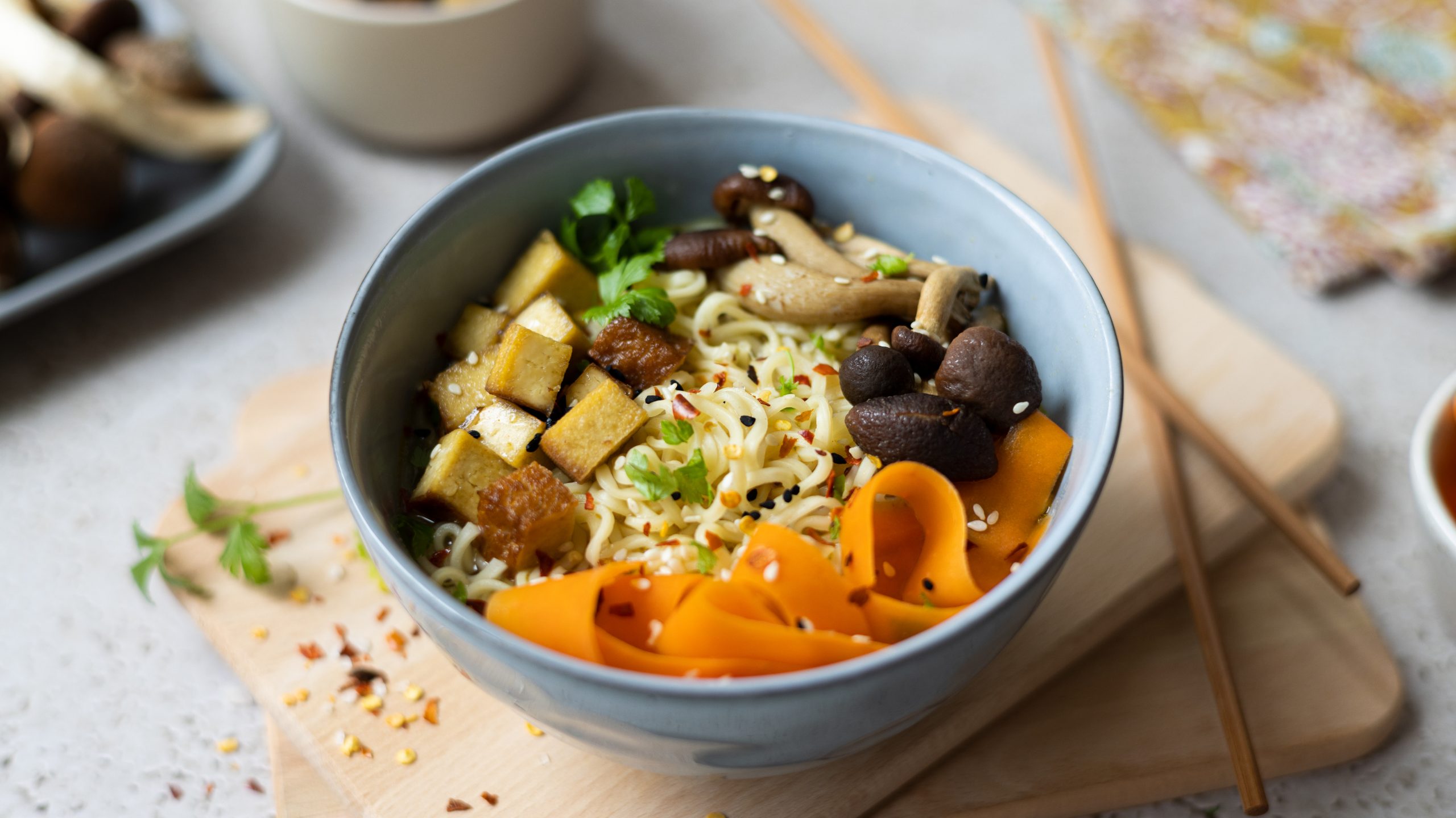 Noodles juhica s povrćem i tofuom