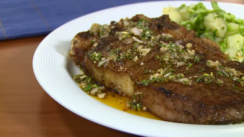 Odrezak s umakom chimichurri