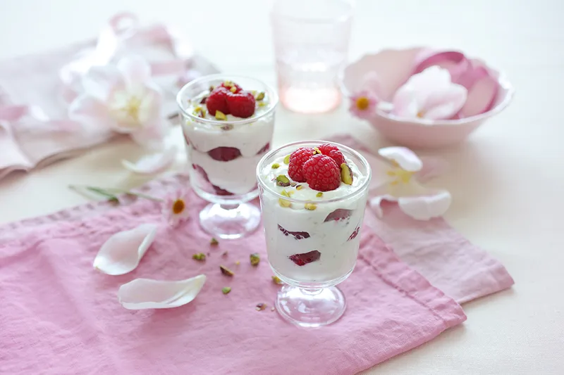 Panna cotta desert
