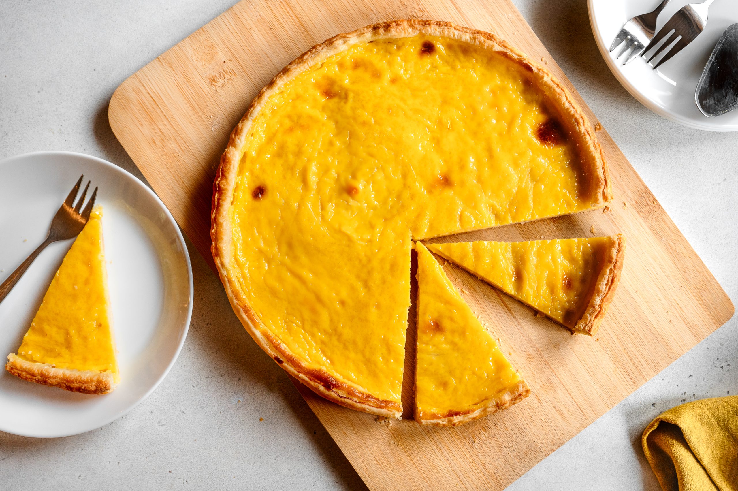 Pastel de nata tart