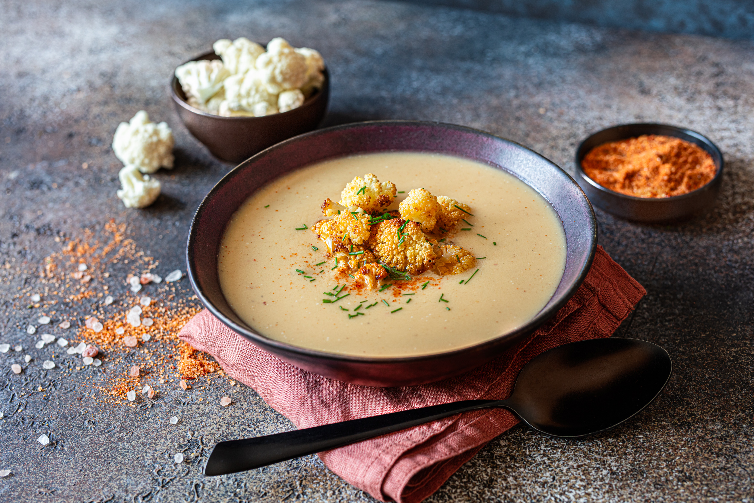 Pikantna juha od pečene cvjetače