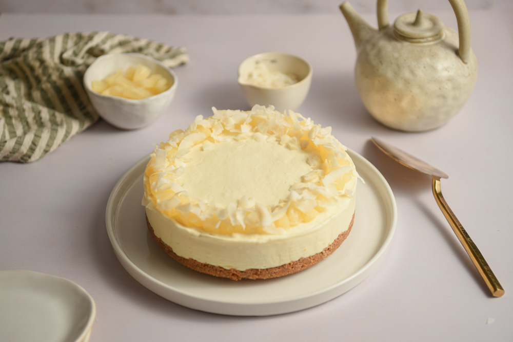 Pina colada cheesecake bez pečenja