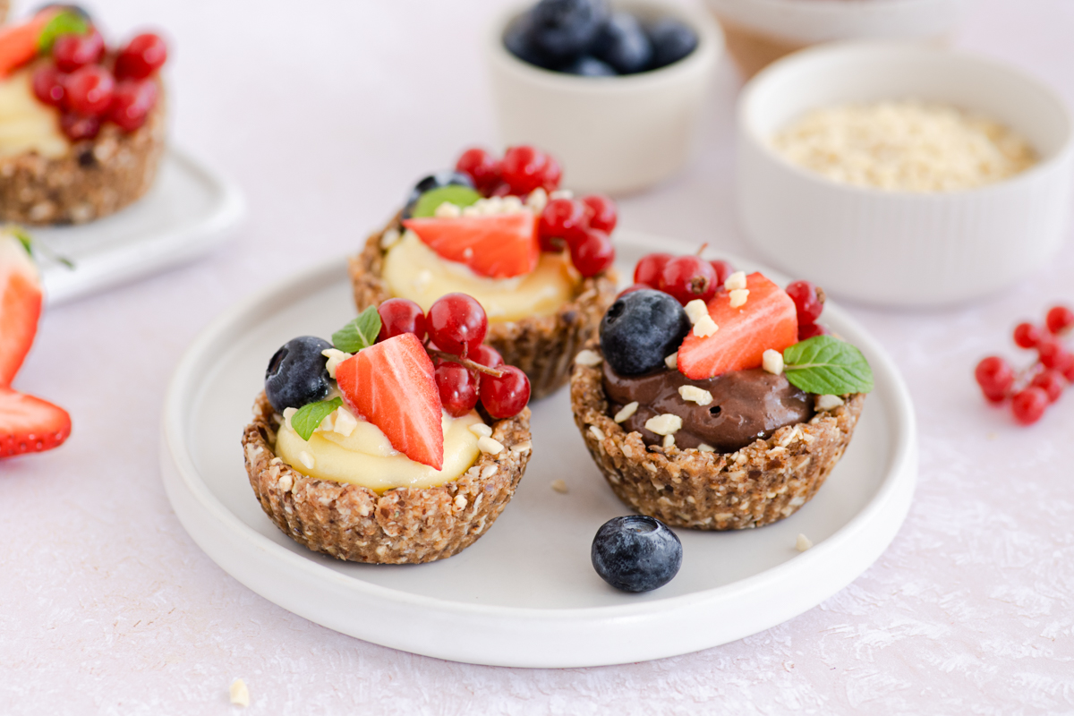 Proteinske košarice s pudingom