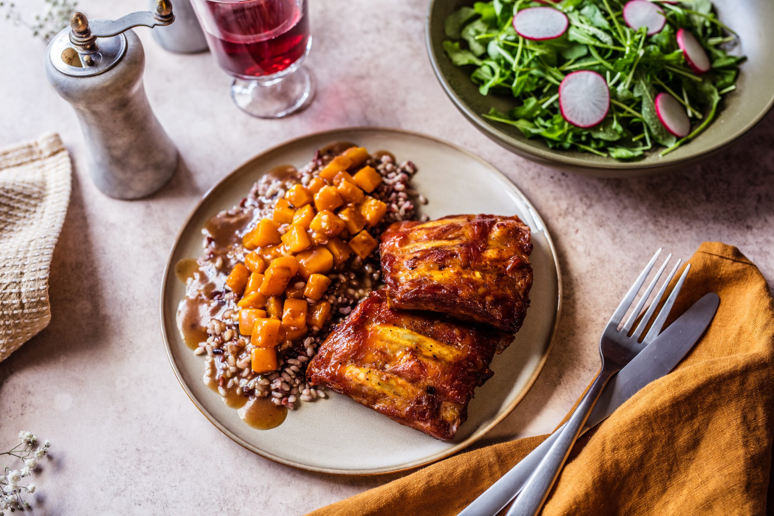 Rebarca u umaku od javorovog sirupa