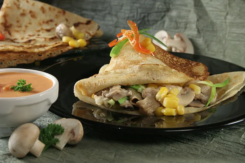 Šampinjoni u palačinki