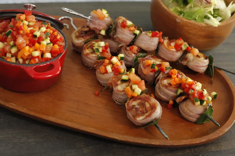 Sočni pureći ražnjići