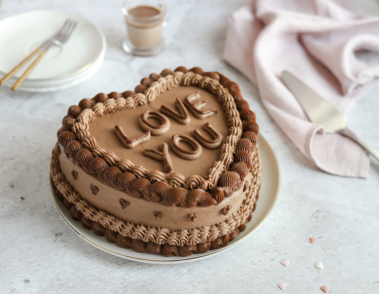 Srce torta od čokolade