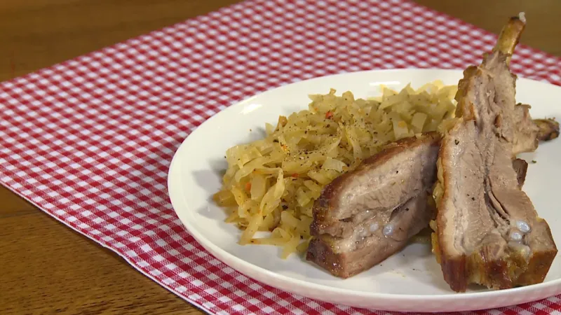 Svinjska rebarca s kiselim kupusom