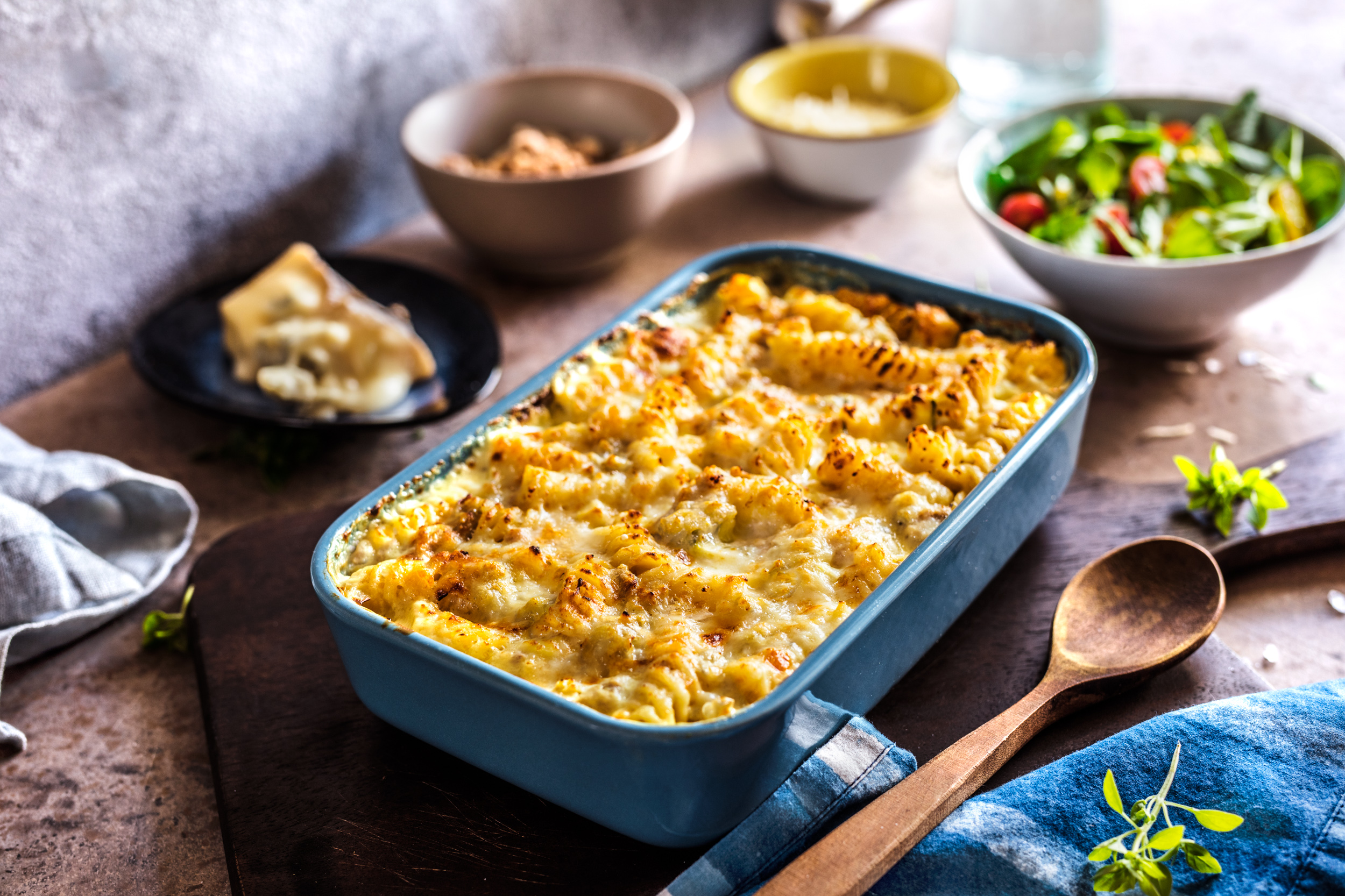 Zapečena tjestenina s tunom i gorgonzolom