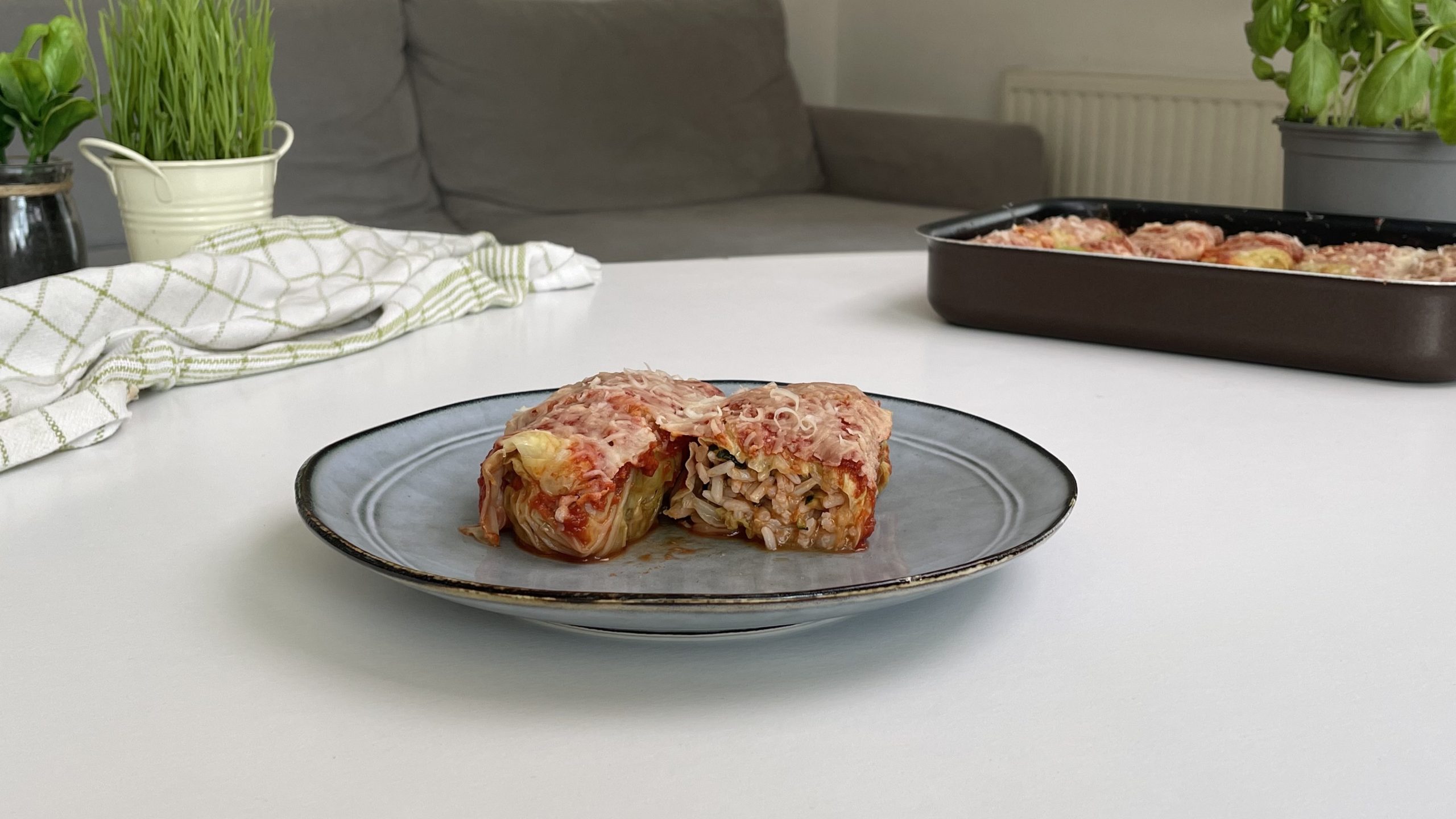 Zapečene kelj rolice s tikvicom