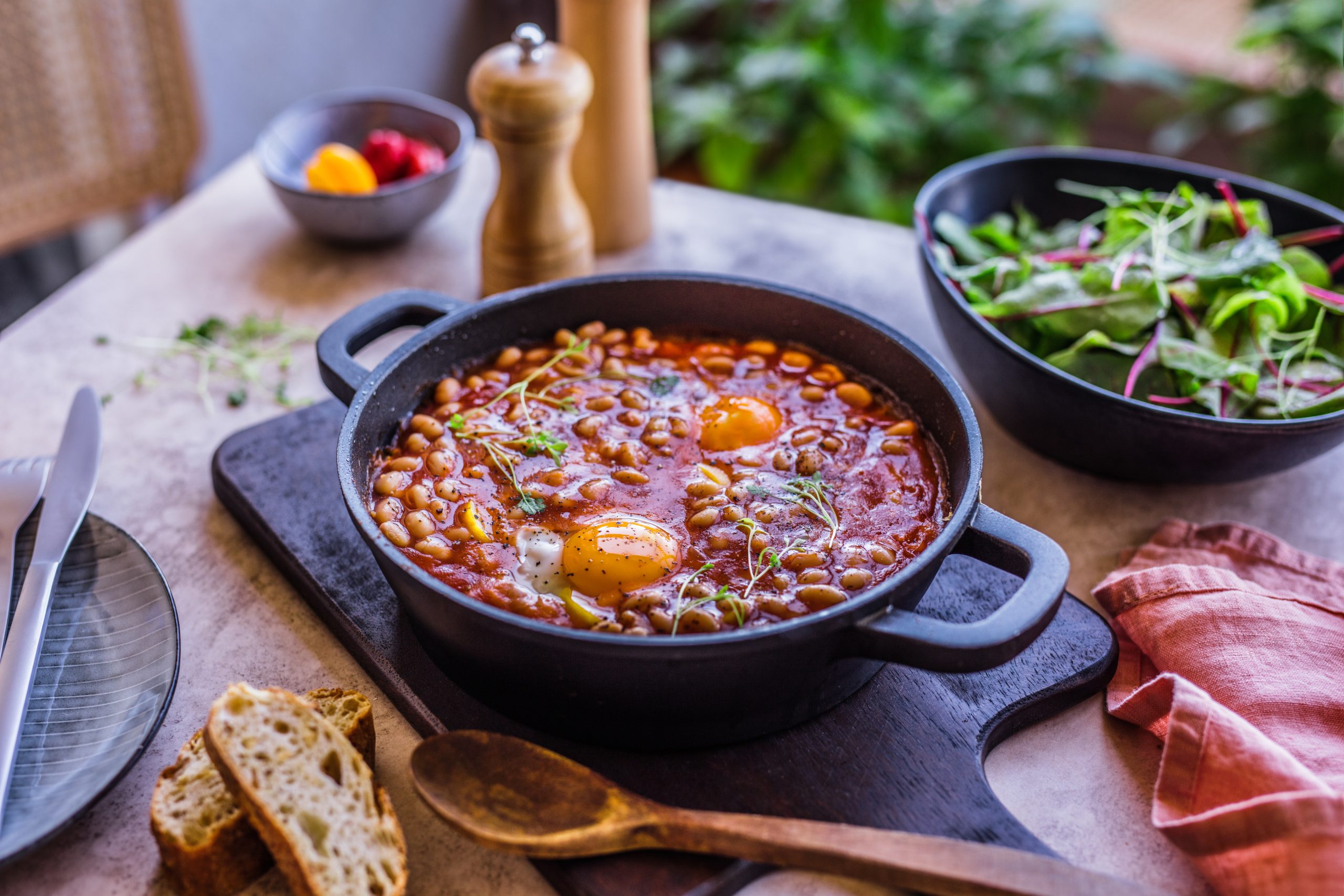 Zapečeni grah u tavi