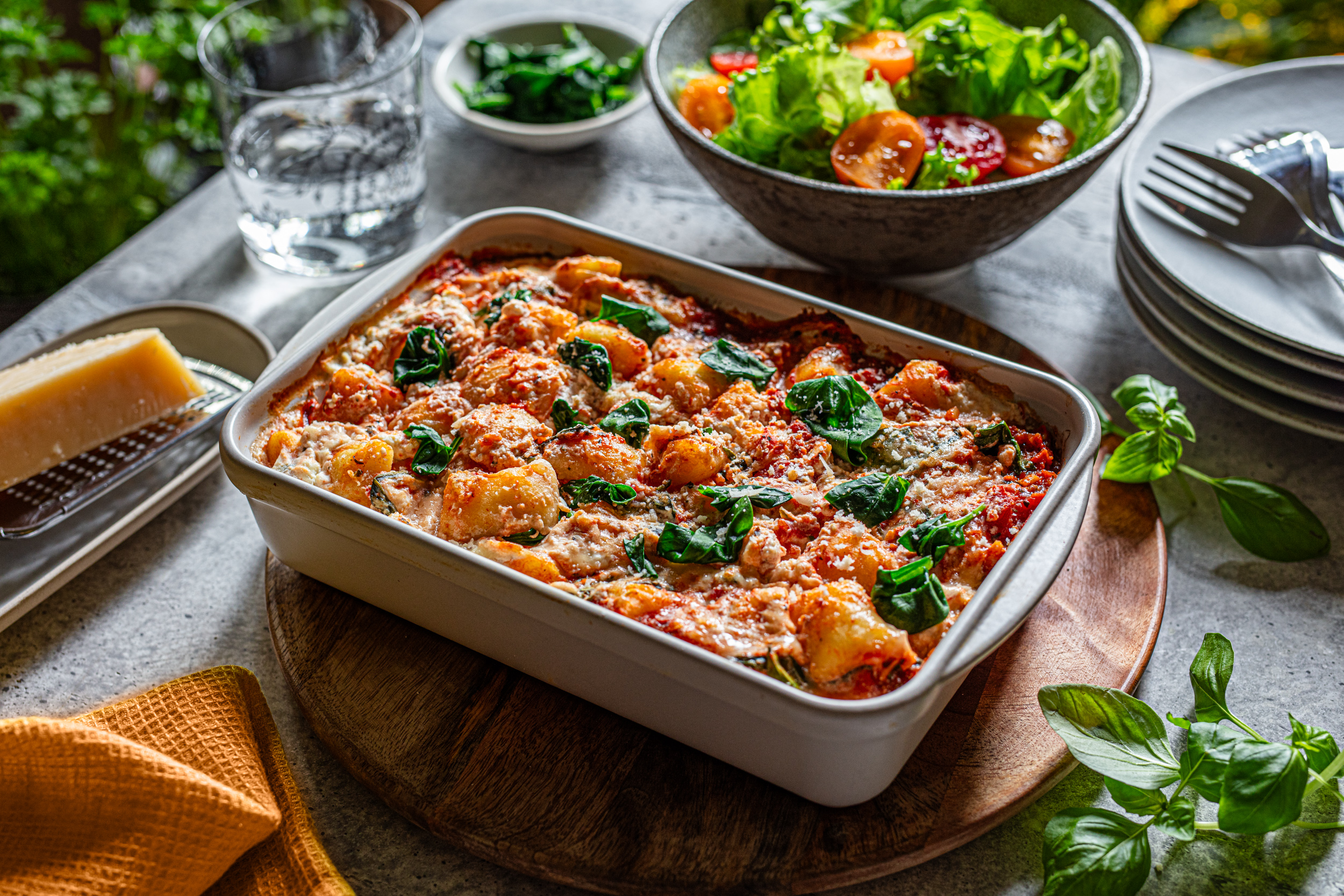 Zapečeni njoki sa ricottom i špinatom