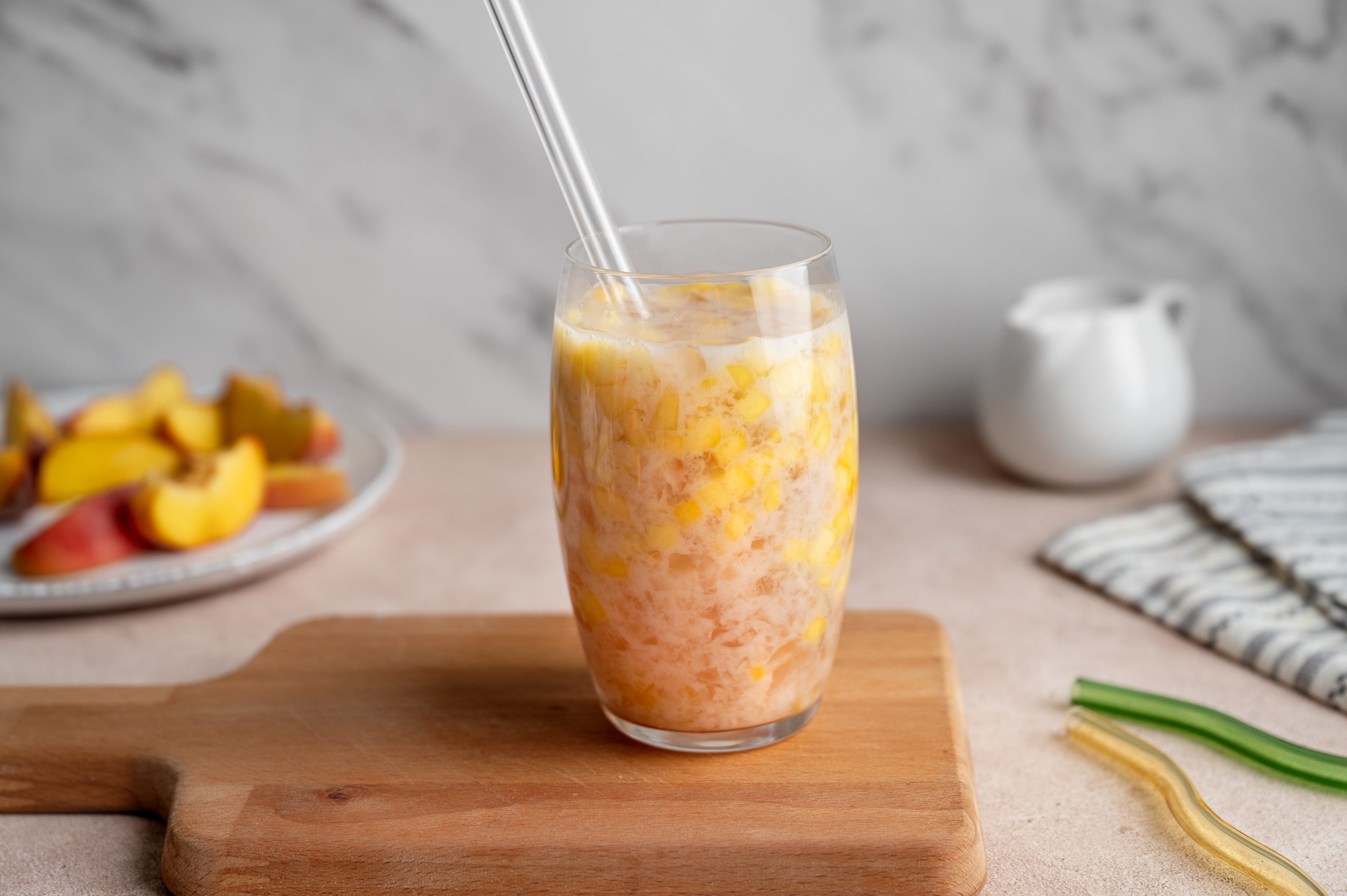 Žele napitak od breskve i kokosa