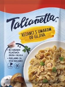 Rezanci s umakom od gljiva