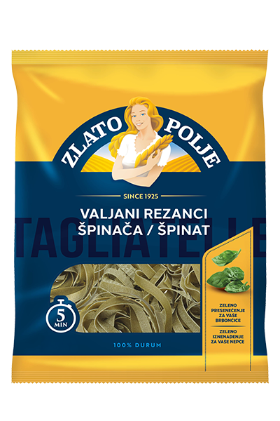 Valjani rezanci od špinata