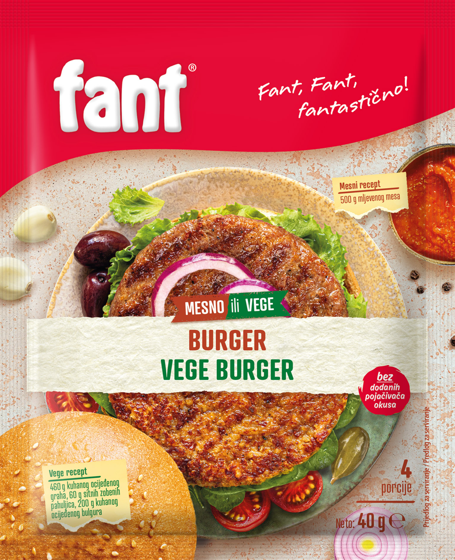 Fant burger / vege burger