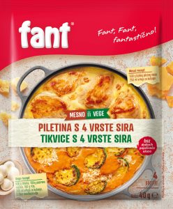 Fant zapečena piletina 4 vrste sira